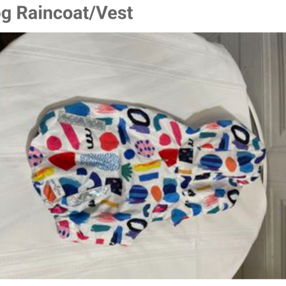 Lucy &Co dog raincoat/jacket
